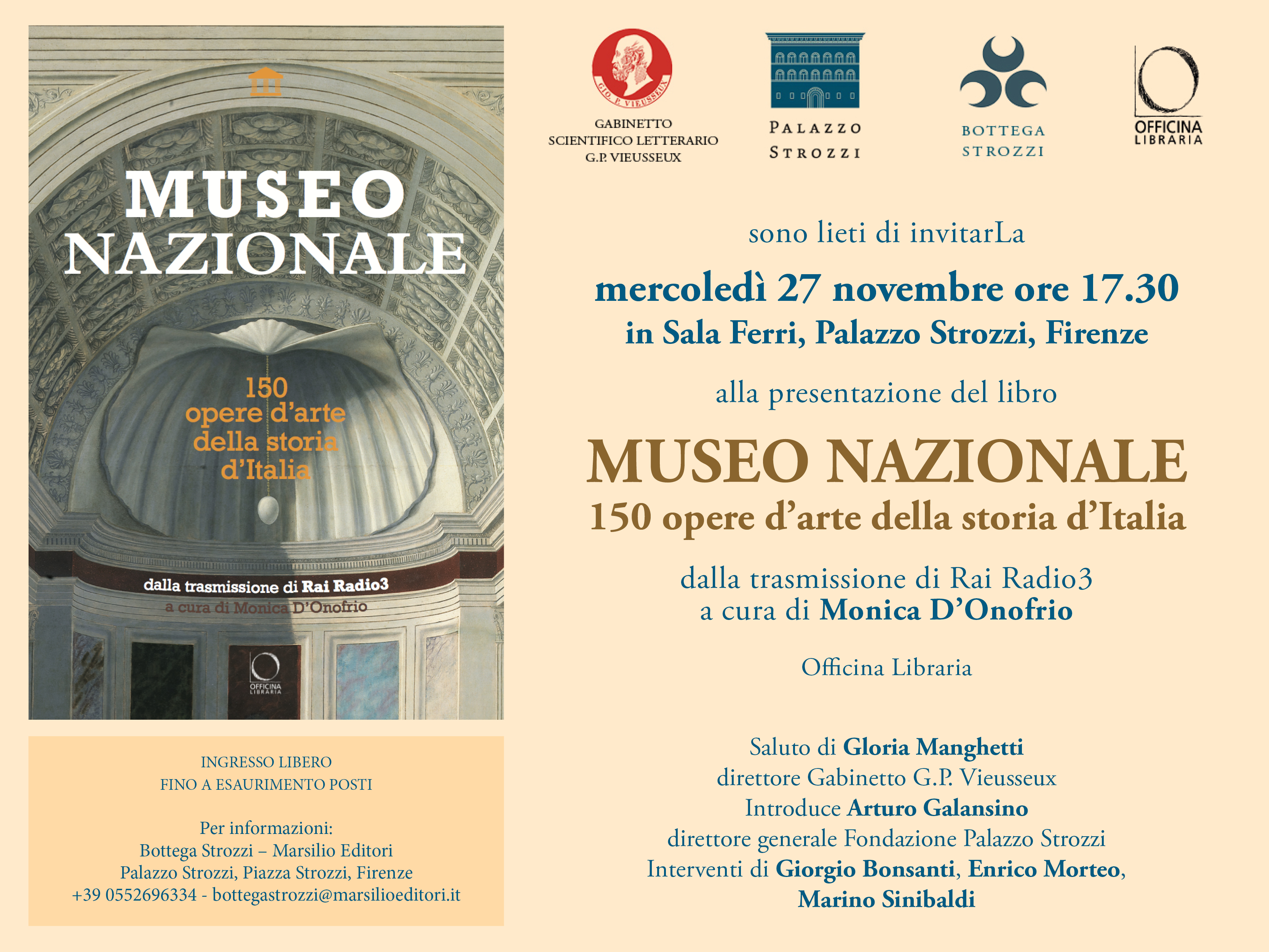 Museo Nazionale 150 Opere D Arte Della Storia D Italia Gabinetto Scientifico Letterario G P Vieusseux