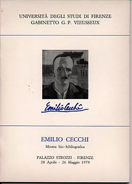 Emilio Cecchi. Mostra bio-bibliografica
