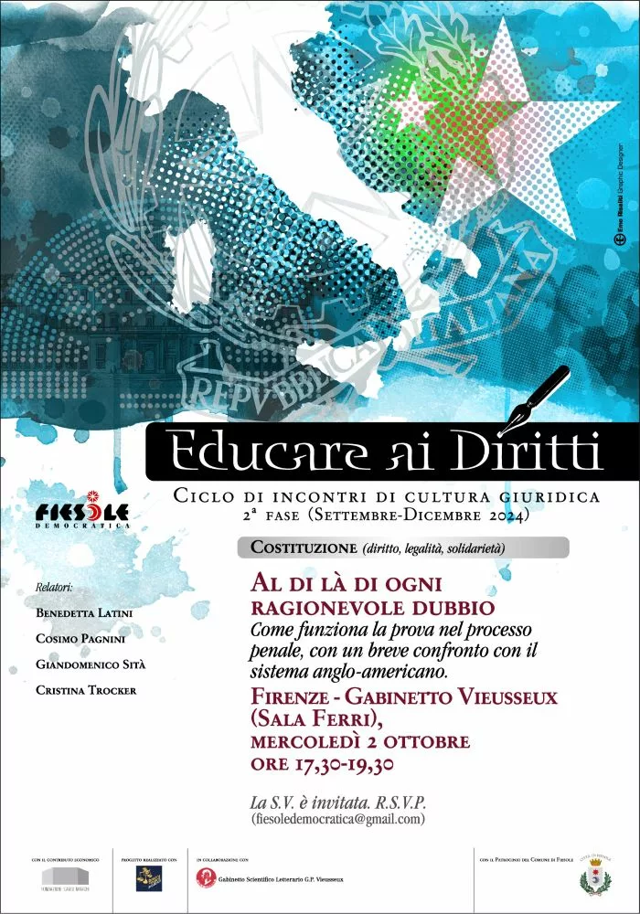 locandina Educare ai Diritti Ciclo di incontri di cultura giuridica