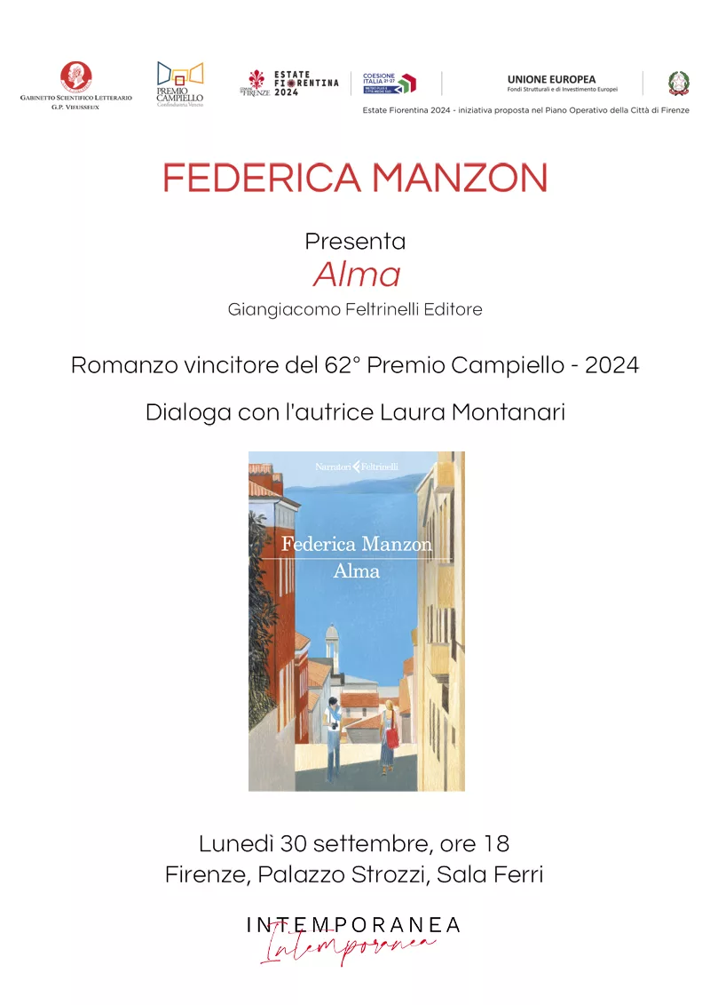 Federica Manzon presenta "Alma". Vincitore del premio campiello 2024